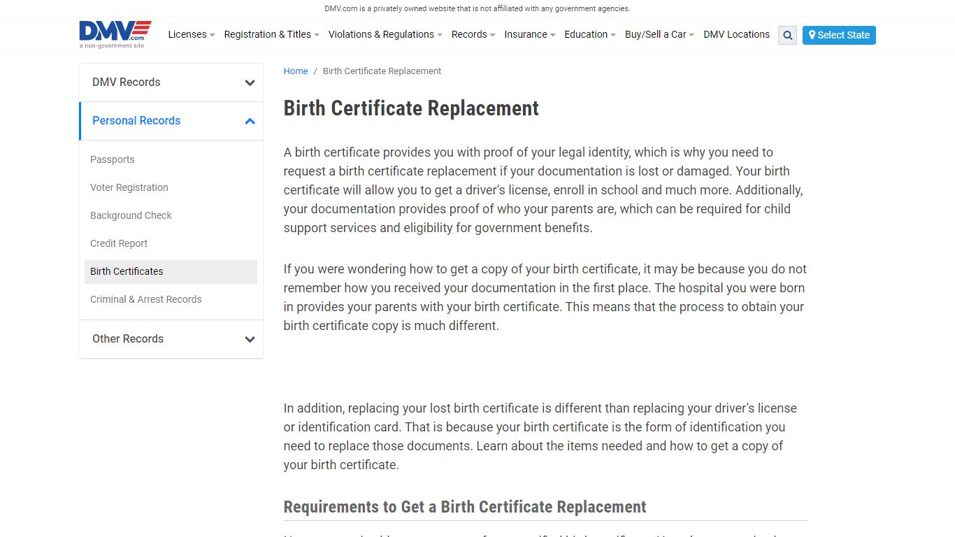 How To Get A Replacement Birth Certificate | DMV.com